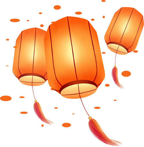 Chinese lanterns for festival celebration