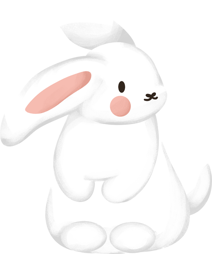 Cute rabbit element